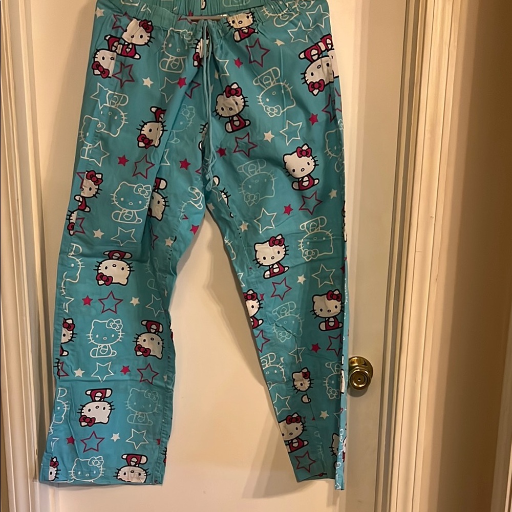 Hello Kitty Blue Pajama Pants madness madness sale 🌸🌸🌸
